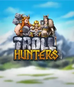 Step into the world of "Troll Hunters," where fierce Viking warriors prepare to take on their foes. The logo shows a pair of Vikings, male and female, armed and ready, with a chilly landscape. They radiate bravery and might, reflecting the essence of the game's adventurous theme.